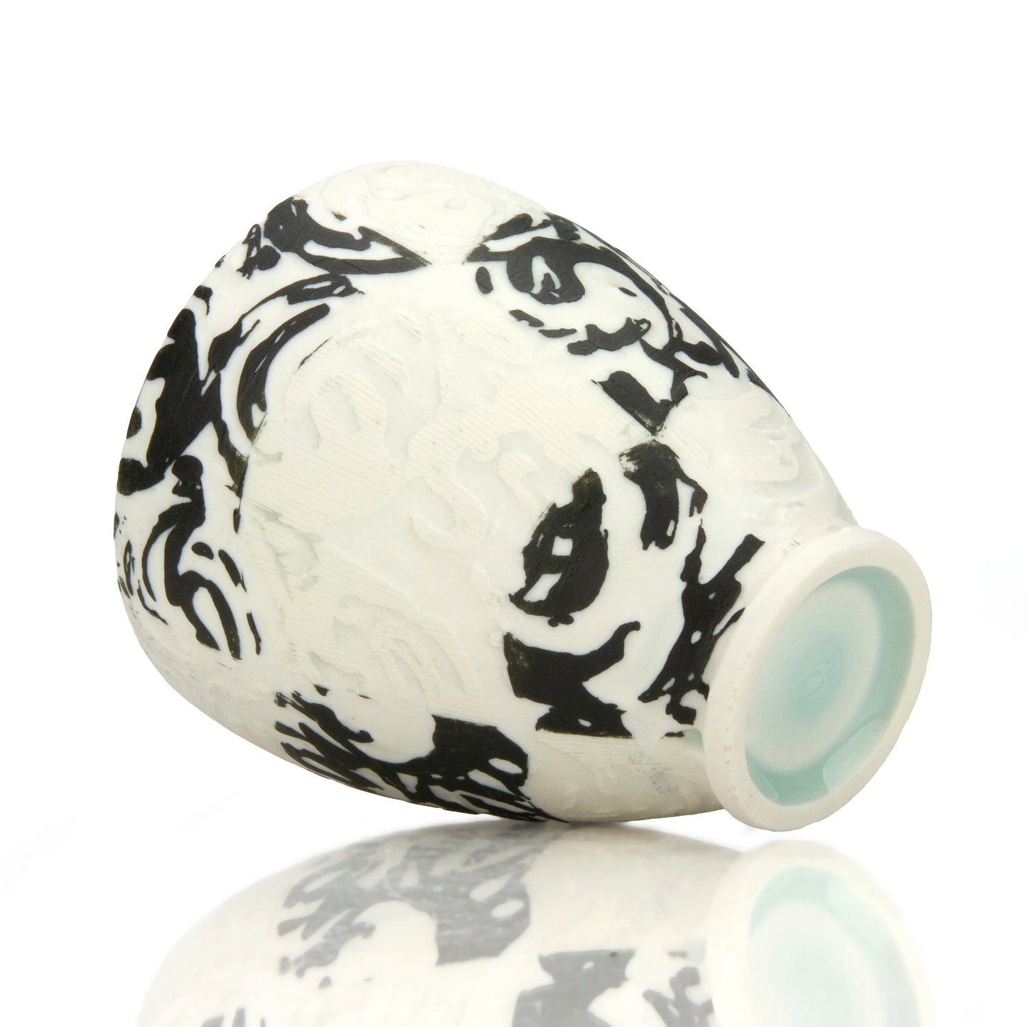 Dallas Wooten 05 - Checkered Black/White Etched Yunomi